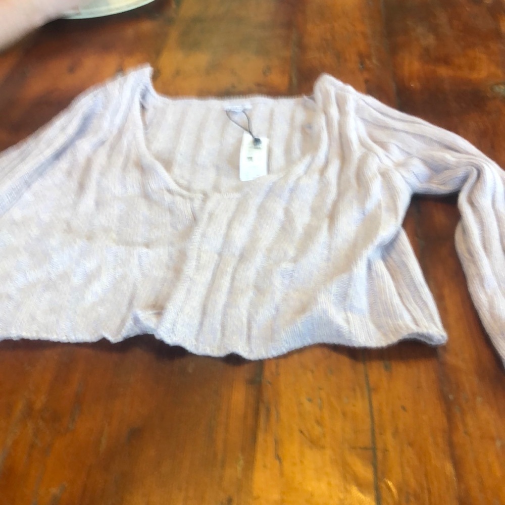 Garage crop sweater